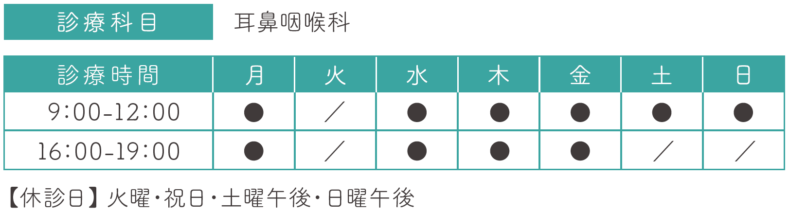 診療時間